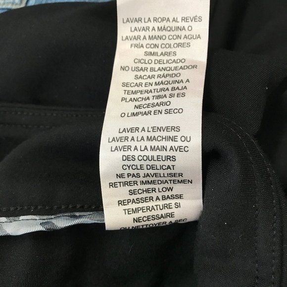 Nanette Lepore Women's Black Flat Front Quality Knit Pull on Dress Pants Size M - Picture 5 of 6